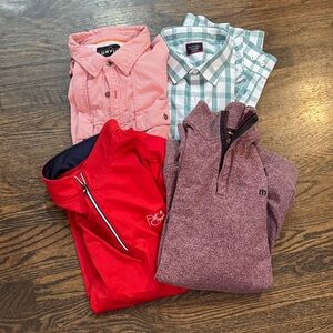 Four Long sleeved shirts